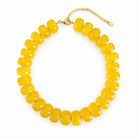 Chunky Resin & Natural Stone Bead Necklace