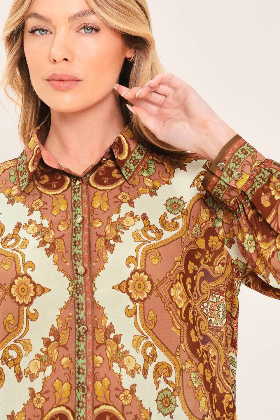 Paisley Palace Woven Top