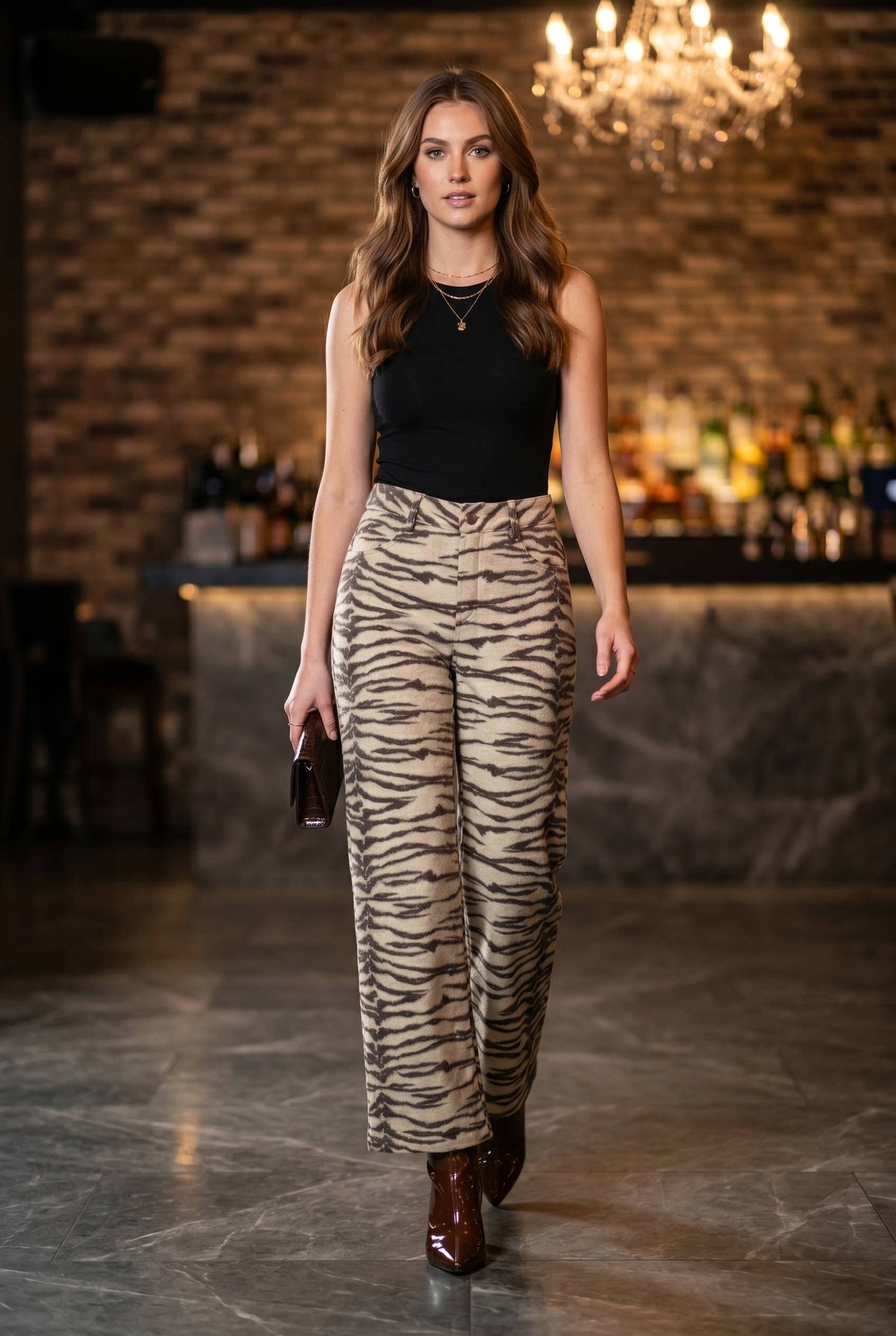 Tiger Print Pant