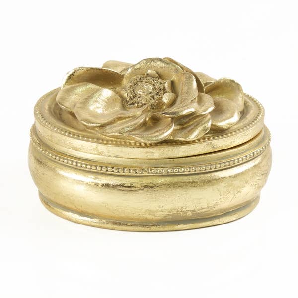 Bergamot Bleu et Blanc Medium Gold Candle