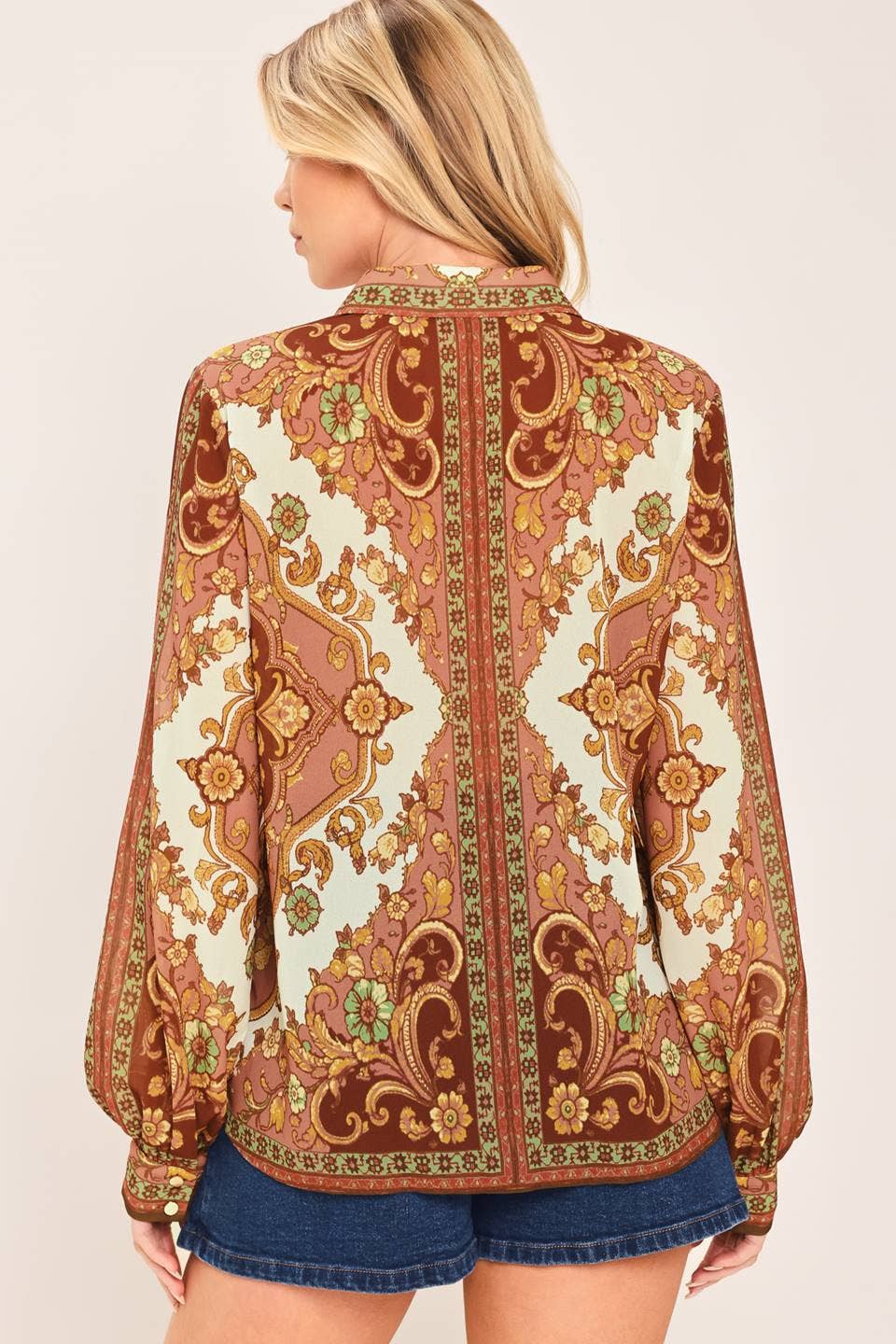 Paisley Palace Woven Top