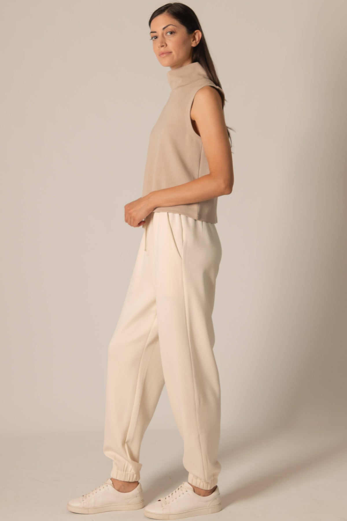 Modal Cowl Neck Sleeveless Top