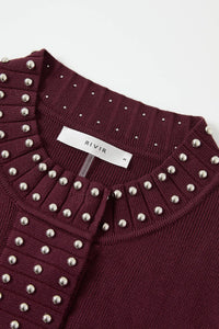 The Hannah Cardigan Burgundy