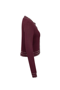 The Hannah Cardigan Burgundy
