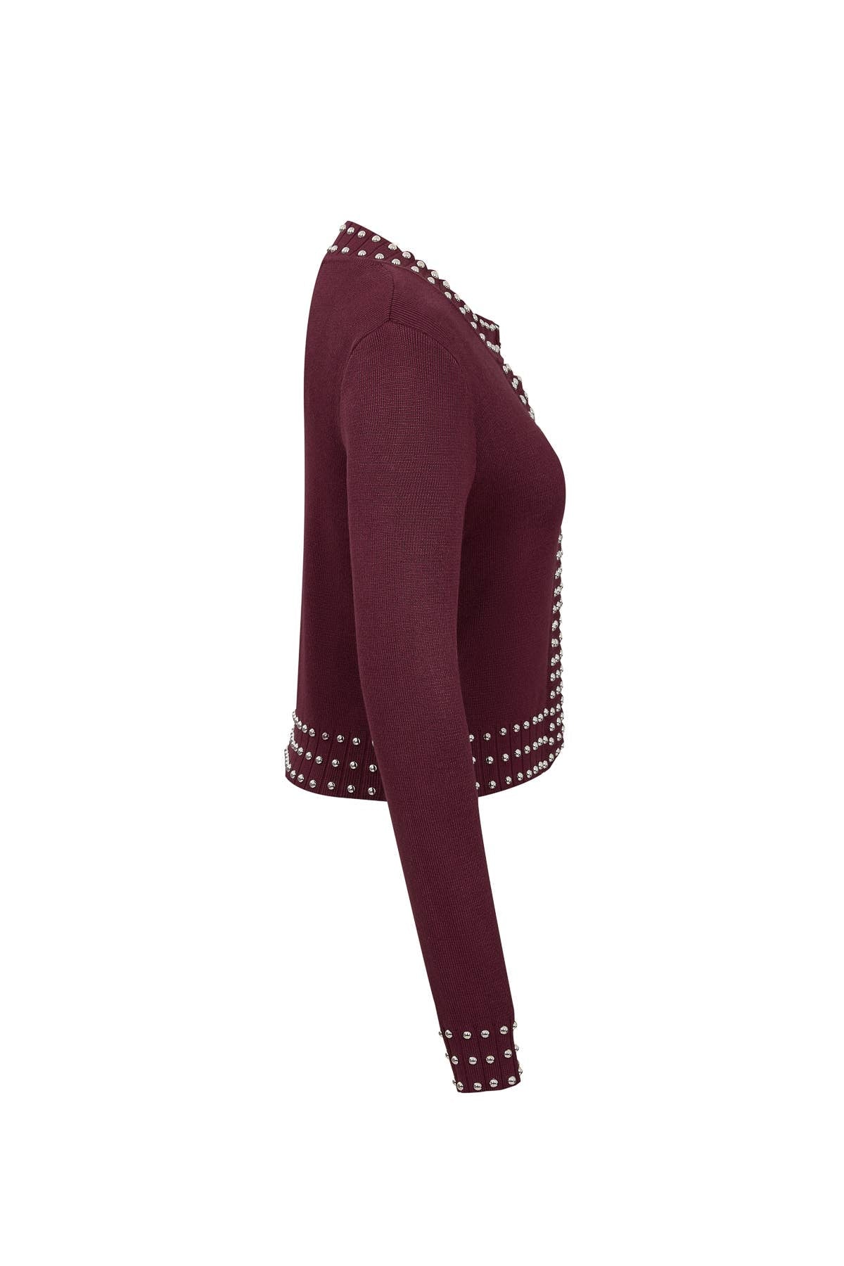 The Hannah Cardigan Burgundy