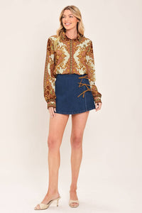 Paisley Palace Woven Top