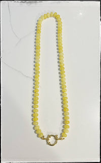 Yellow Beaded Necklace