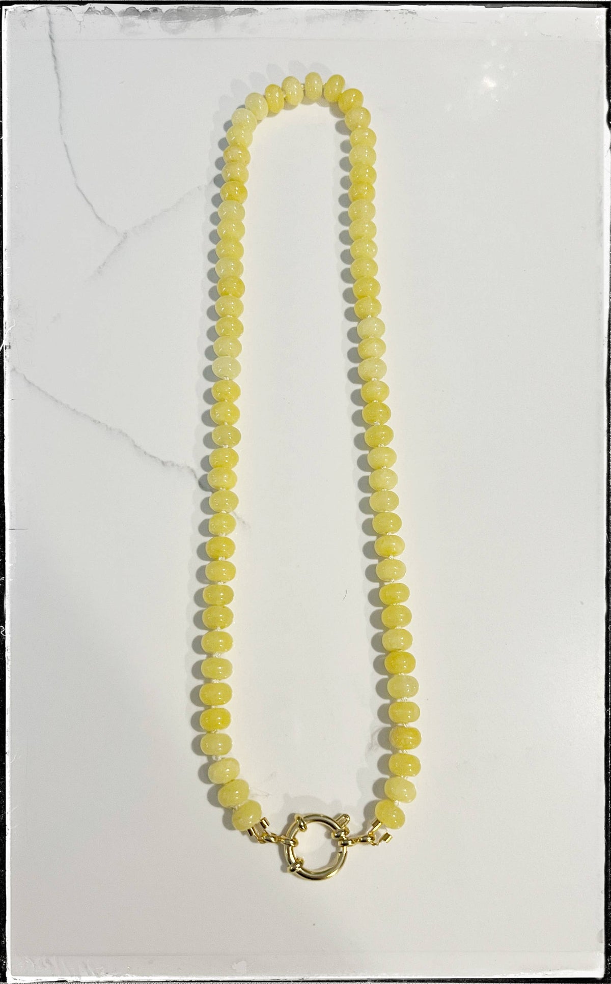 Yellow Beaded Necklace