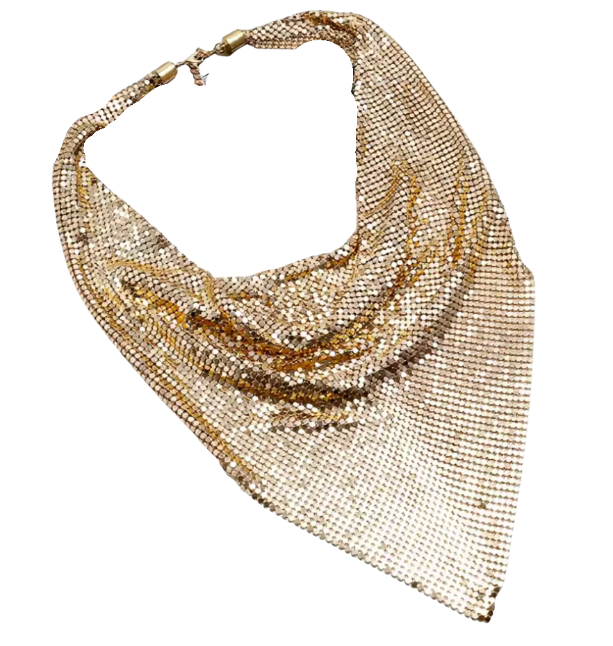 Chain Mail Bandana Scarf Necklace