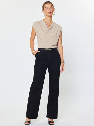 Cropped Black Jeans