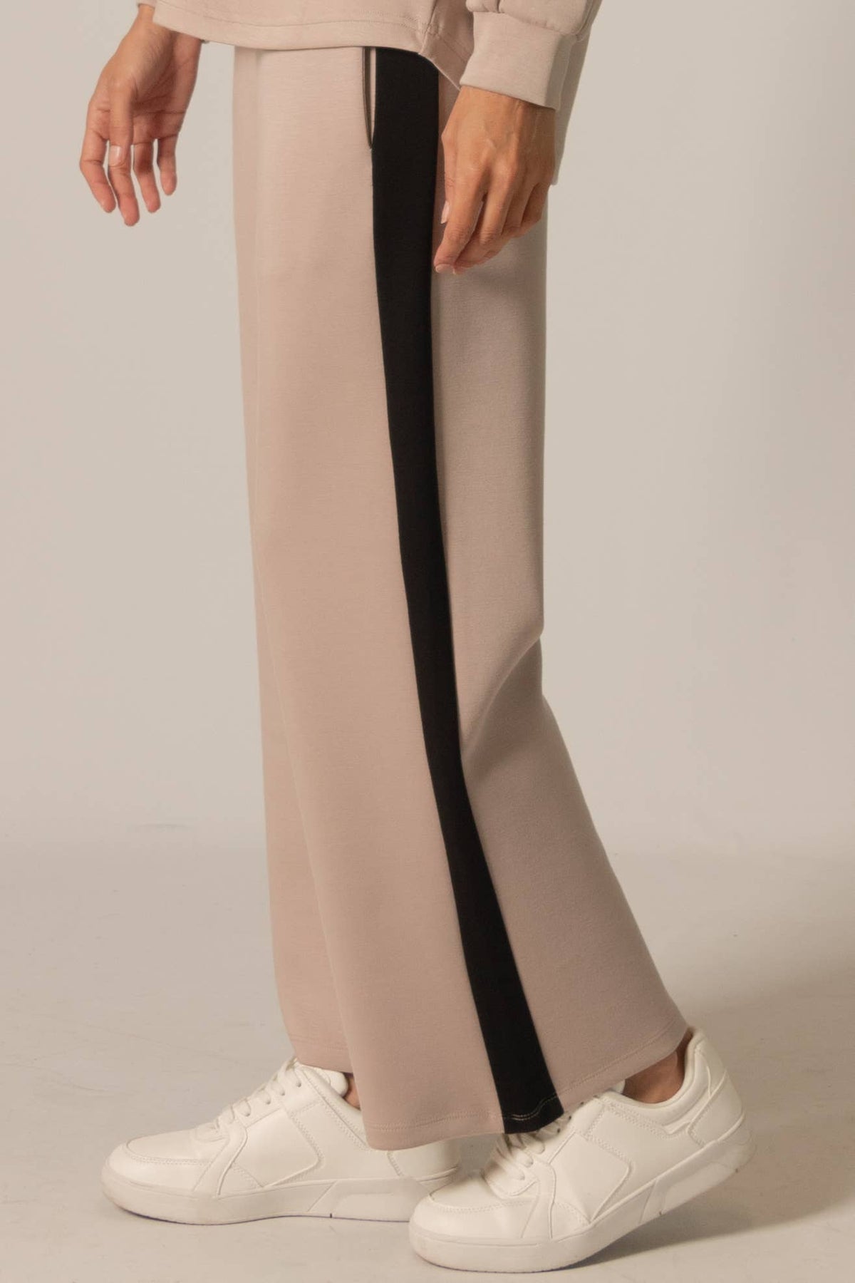 Side Stripe Wide Leg Pants