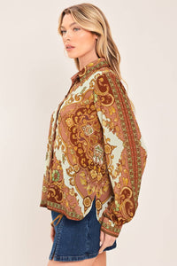 Paisley Palace Woven Top