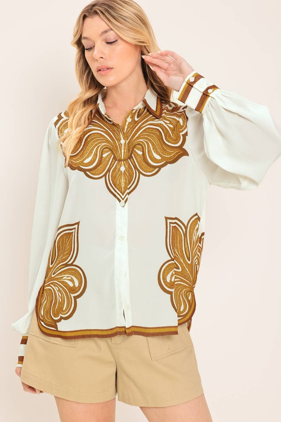 Desert Bloom Woven Top