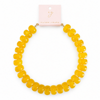 Chunky Resin & Natural Stone Bead Necklace