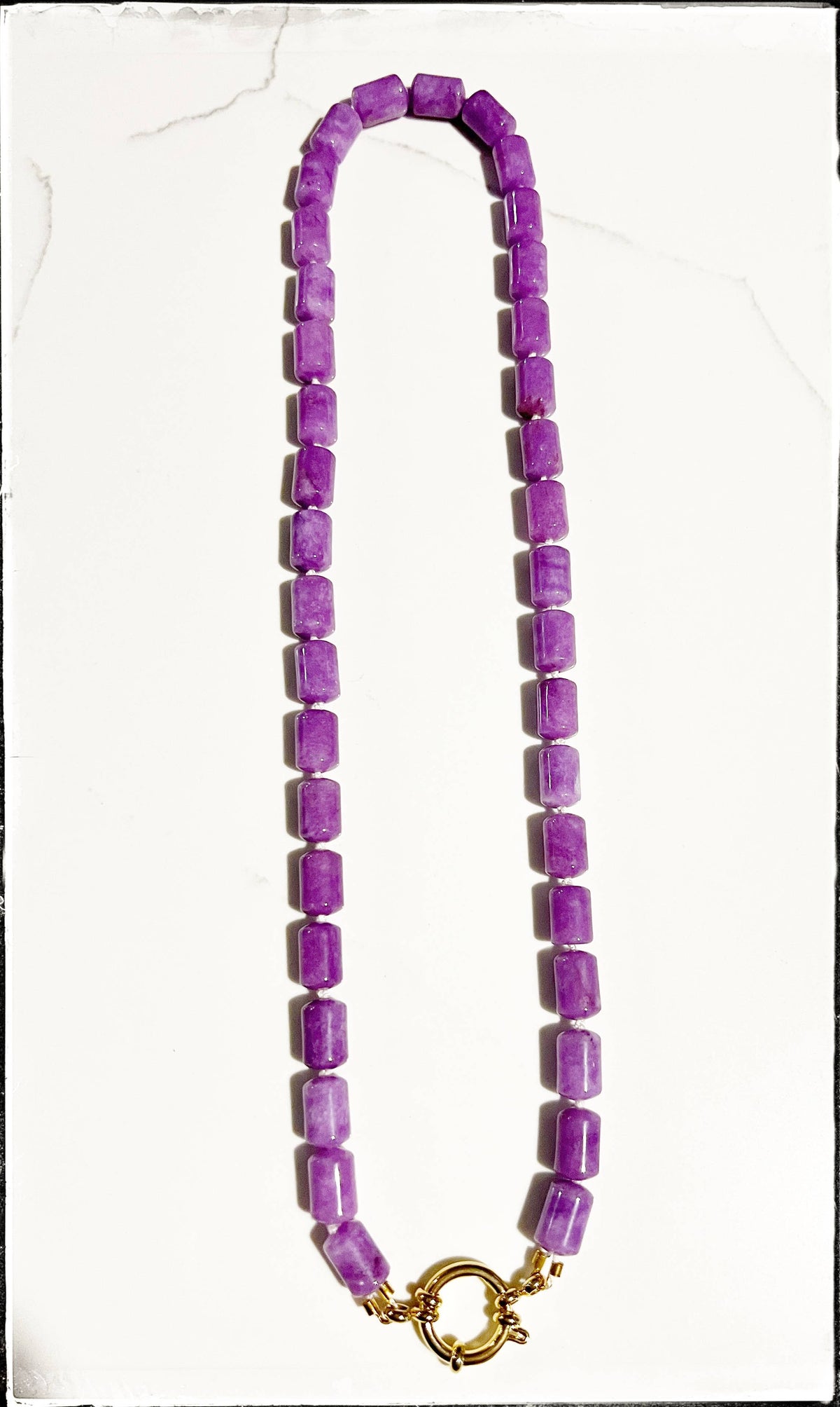 Purple Beaded Necklace