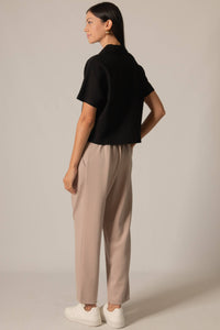 Short Sleeve Quarter Zip Top