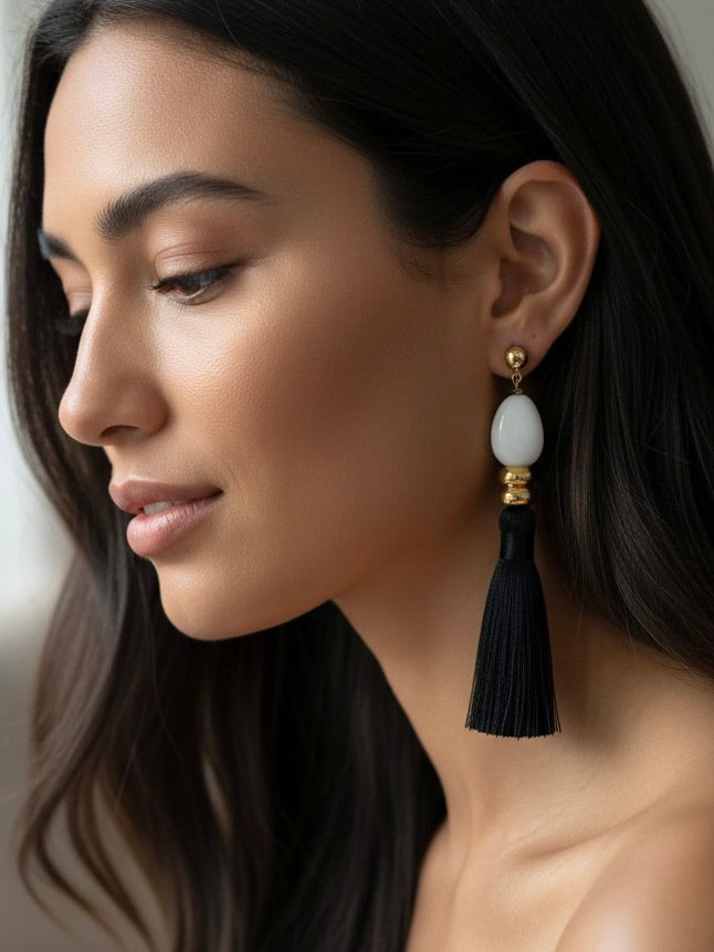 Fringe Benefits Tassel Statement Earrings
