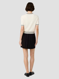 Babysoft Short Sleeve Rib Stripe Knit