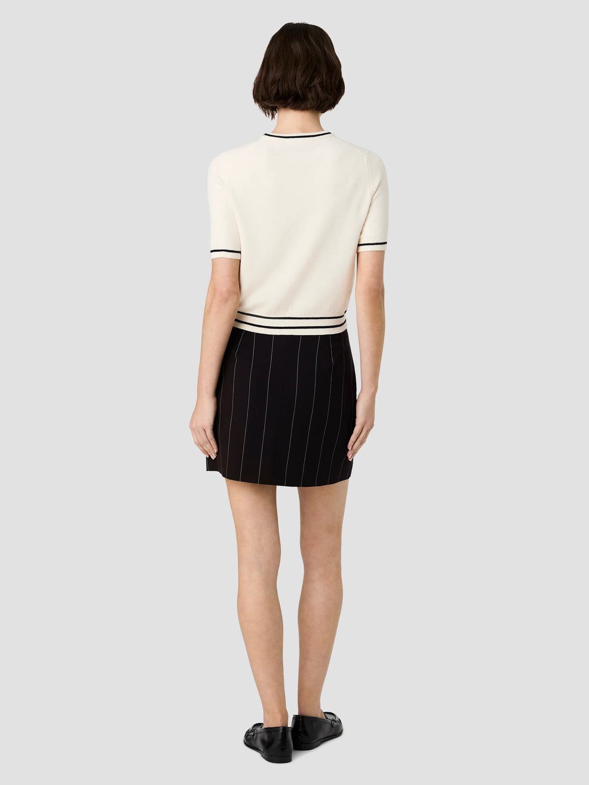 Babysoft Short Sleeve Rib Stripe Knit