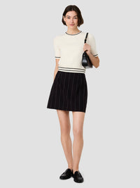 Babysoft Short Sleeve Rib Stripe Knit