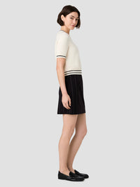 Babysoft Short Sleeve Rib Stripe Knit