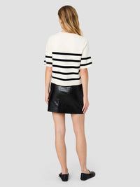 Sloane Knit Short Sleeve Stripe