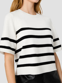 Sloane Knit Short Sleeve Stripe