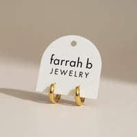 Cleo Chunky Gold Hoop Earrings