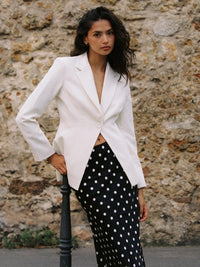 Azra Twill Cinched Blazer