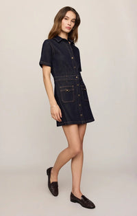 The Crush Denim Dress Midnight Air