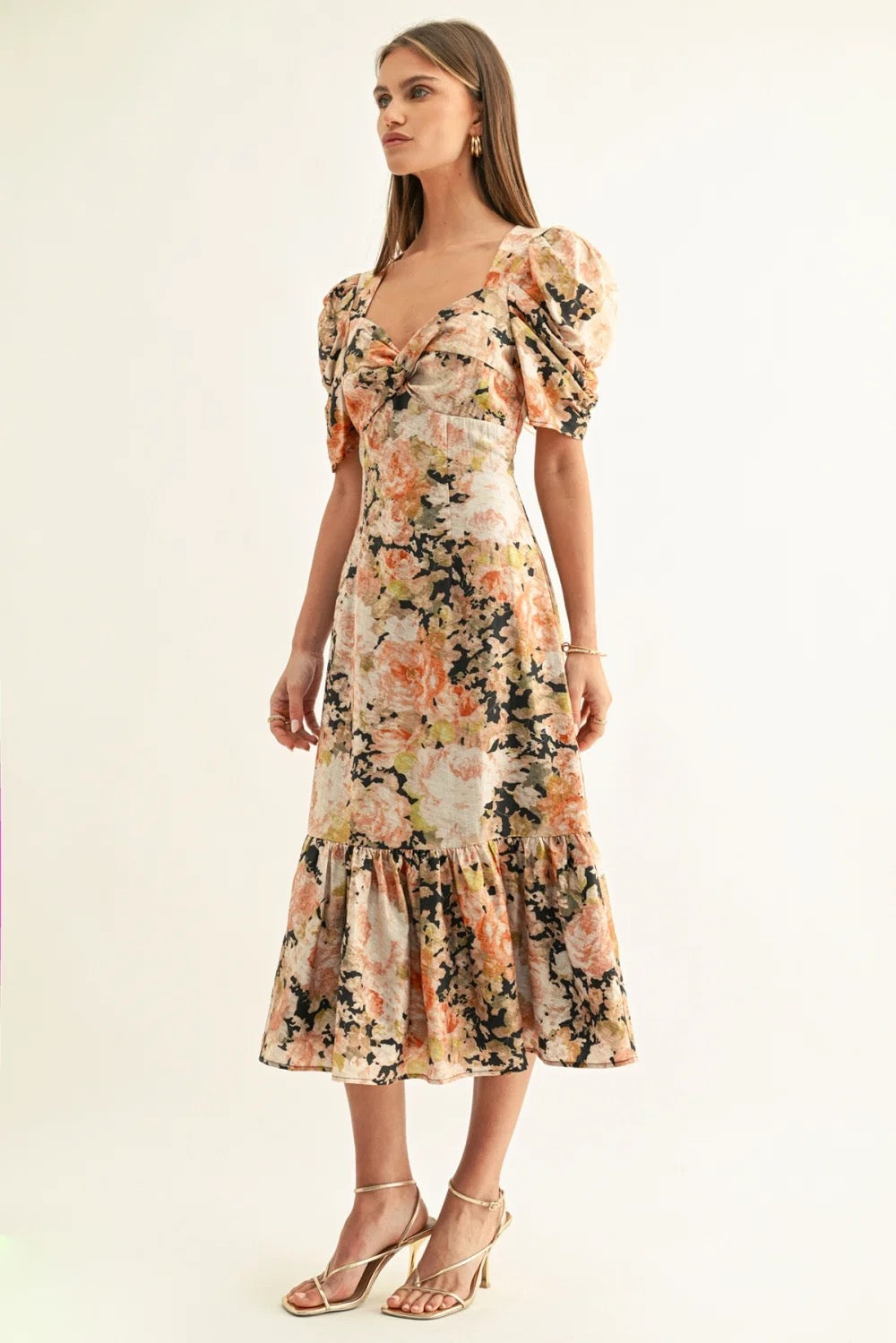 Isabel Twist Midi Dress