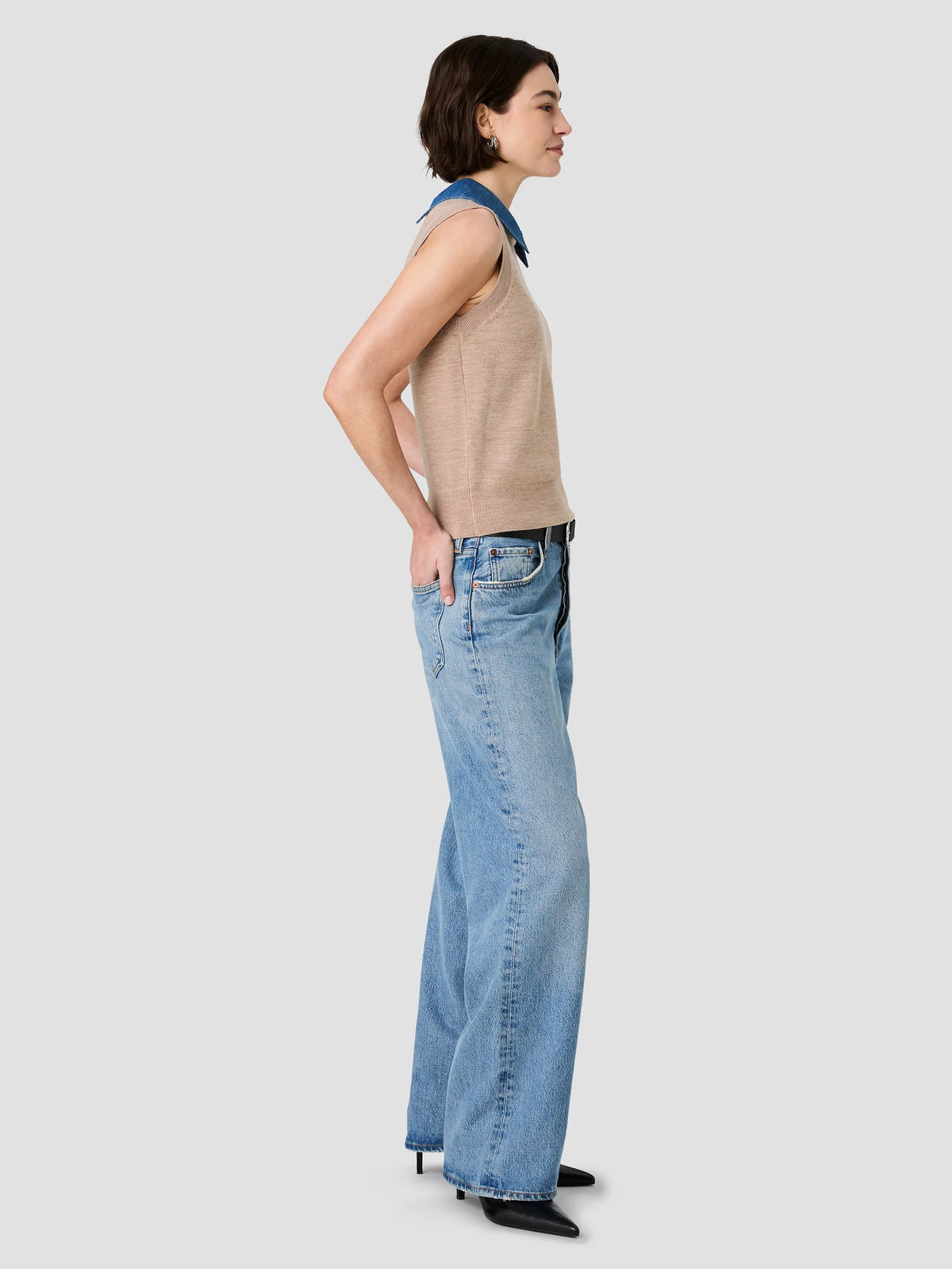 Collared Knit Vest