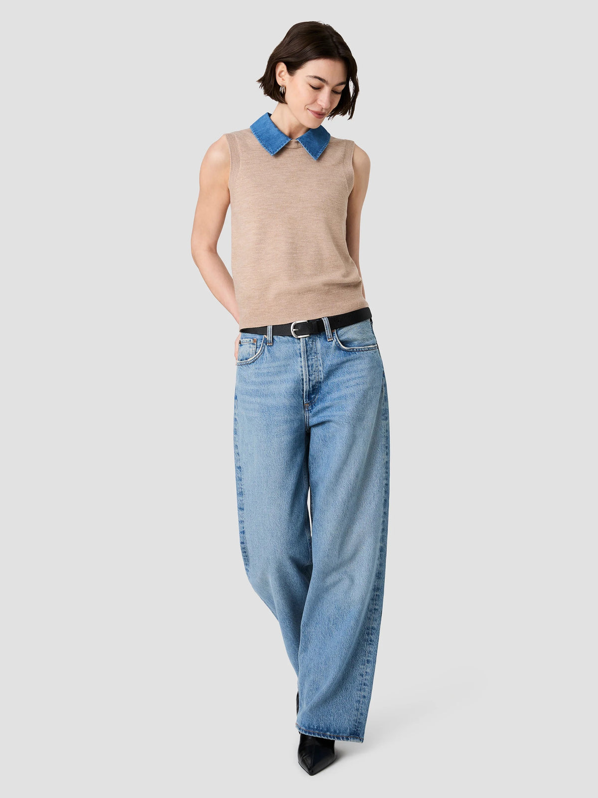 Collared Knit Vest