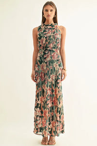 Veda Burnout Velvet Maxi Dress