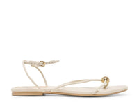 Kenley Creme Leather Sandal