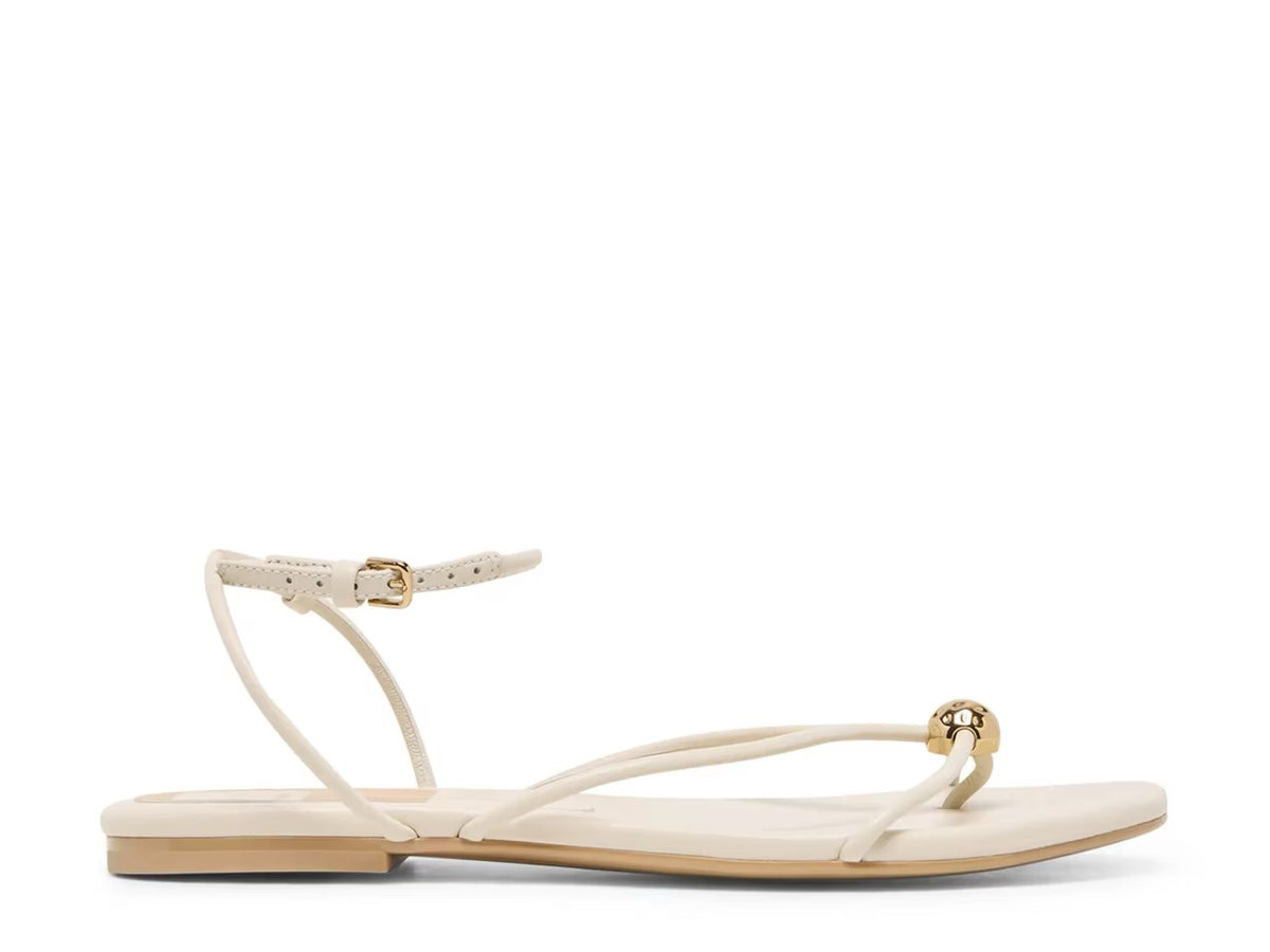Kenley Creme Leather Sandal
