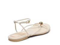 Kenley Creme Leather Sandal