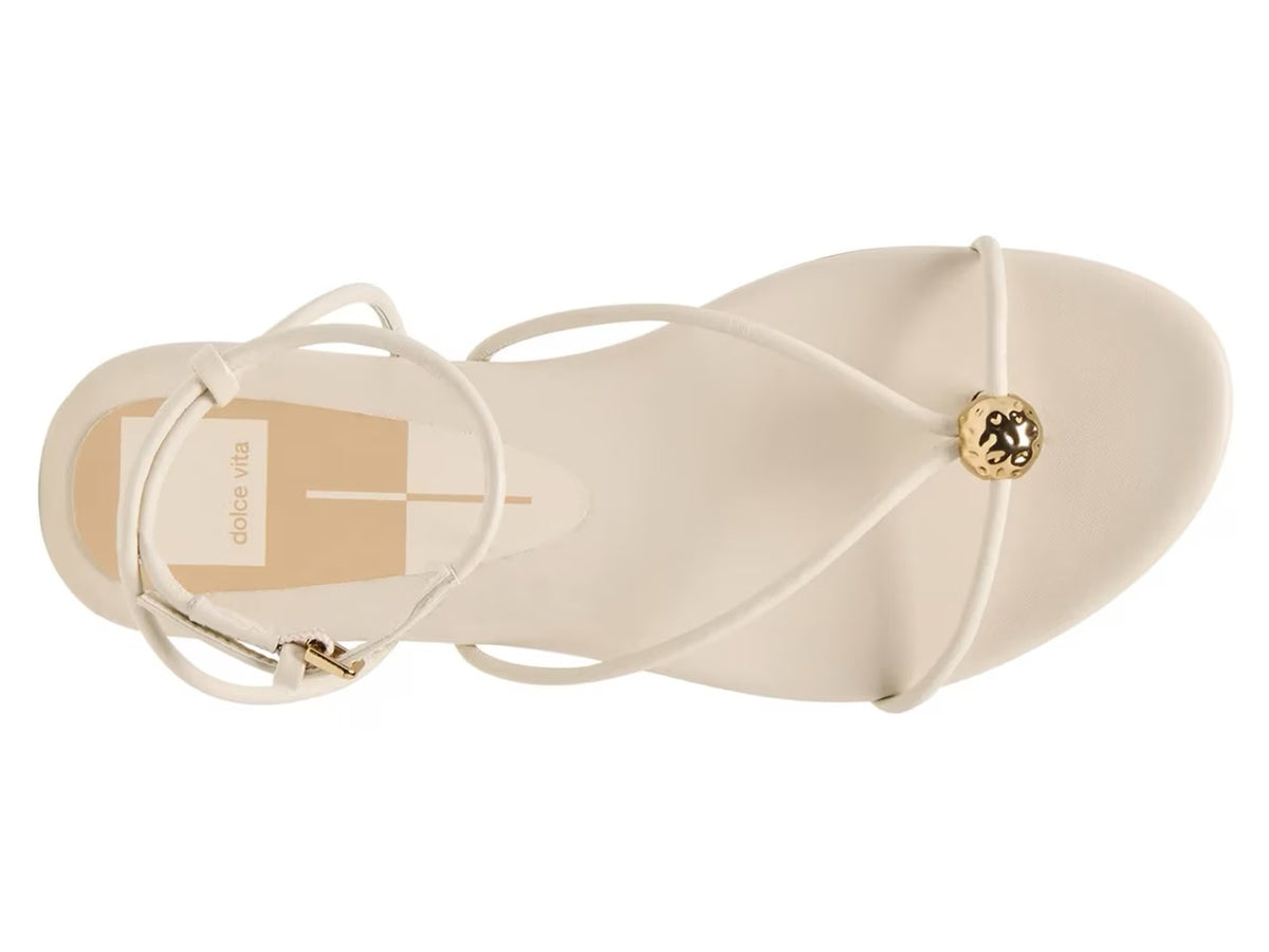 Kenley Creme Leather Sandal