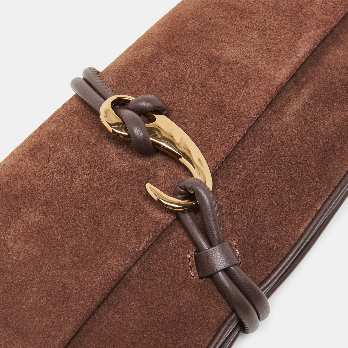 Alice Shoulder Bag Chocolate Suede