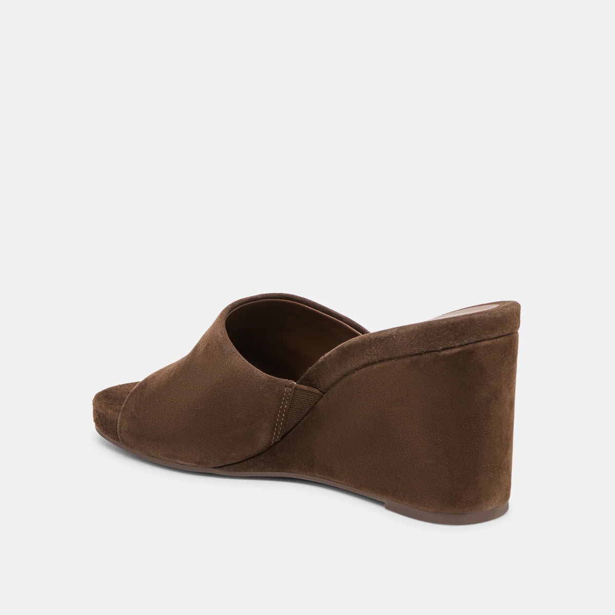 Holta Wedge Dark Brown Suede
