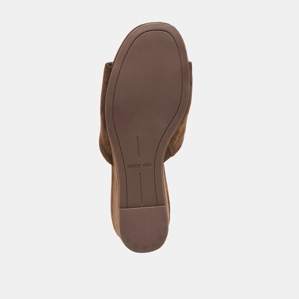 Holta Wedge Dark Brown Suede
