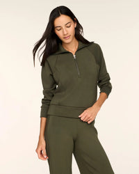 Spanx Half Zip - Monstera