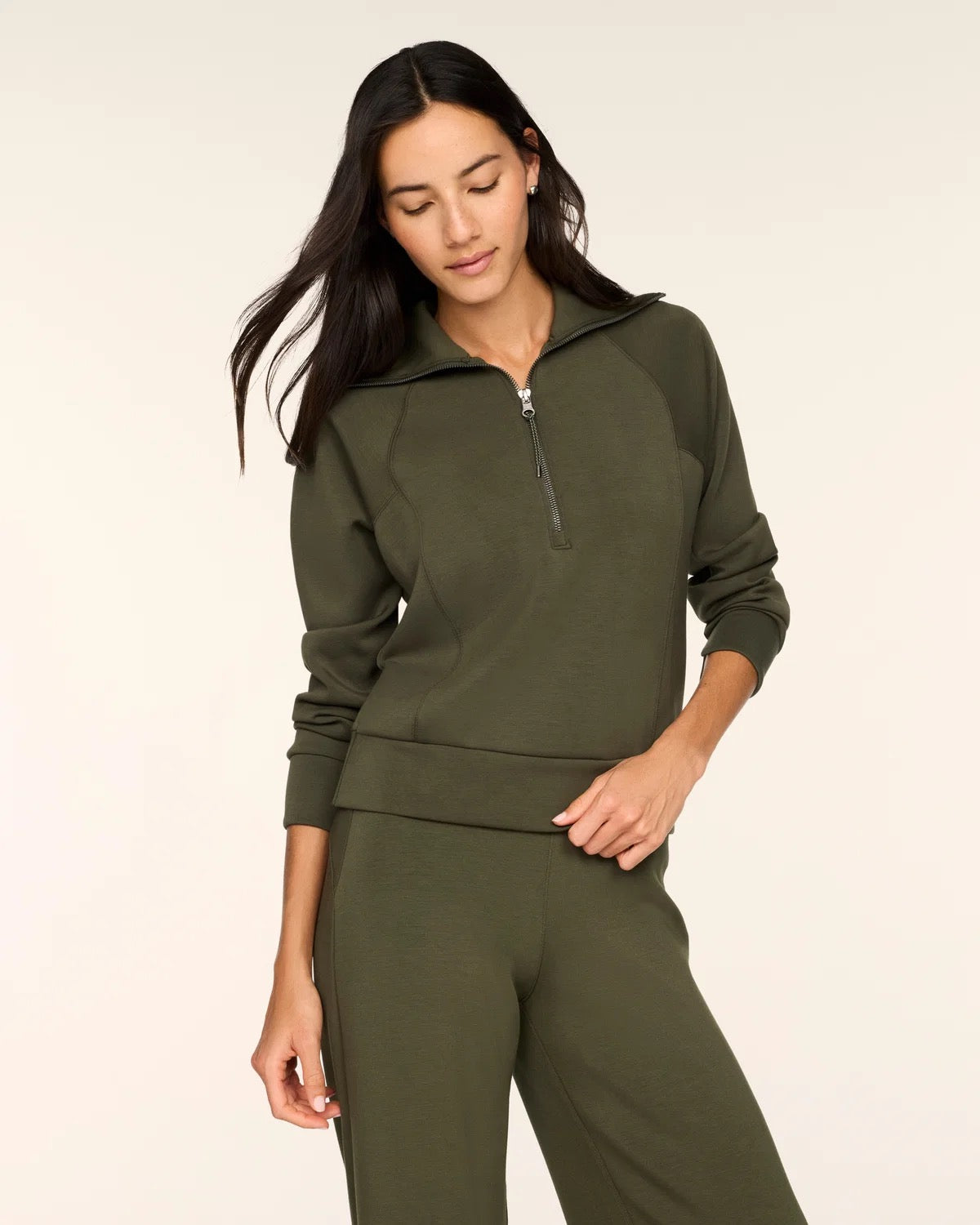 Spanx Half Zip - Monstera
