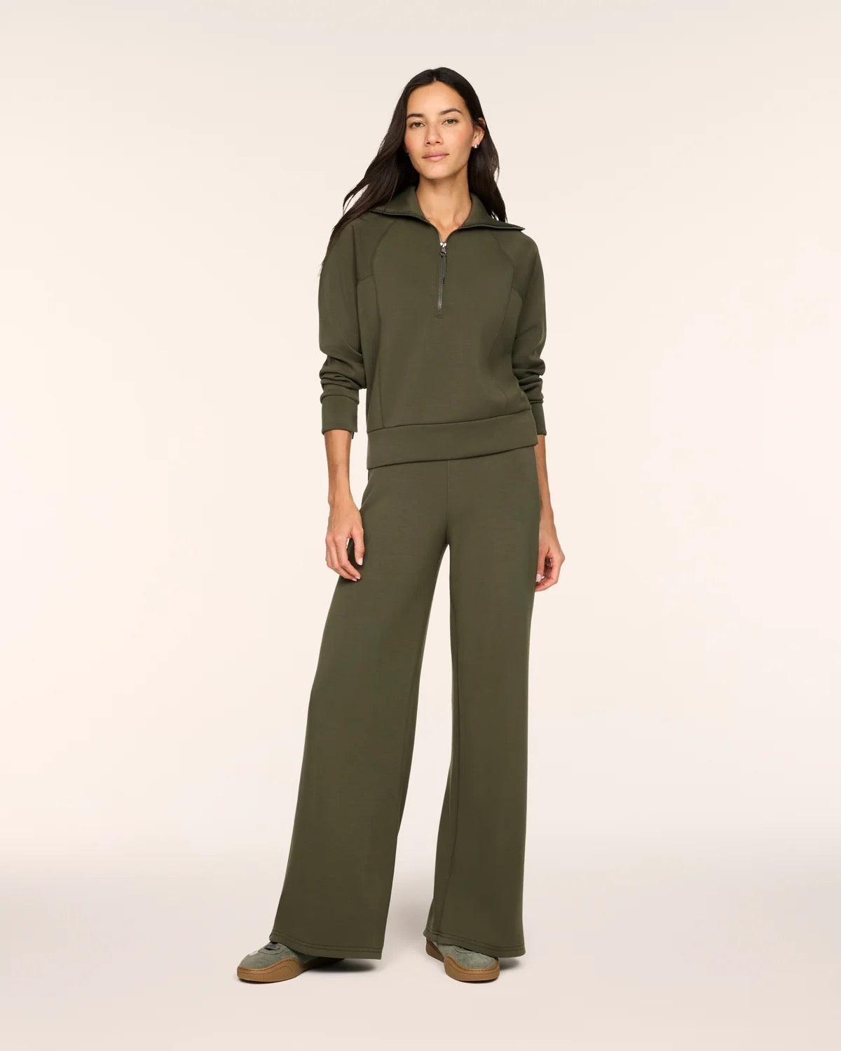 Spanx Half Zip - Monstera