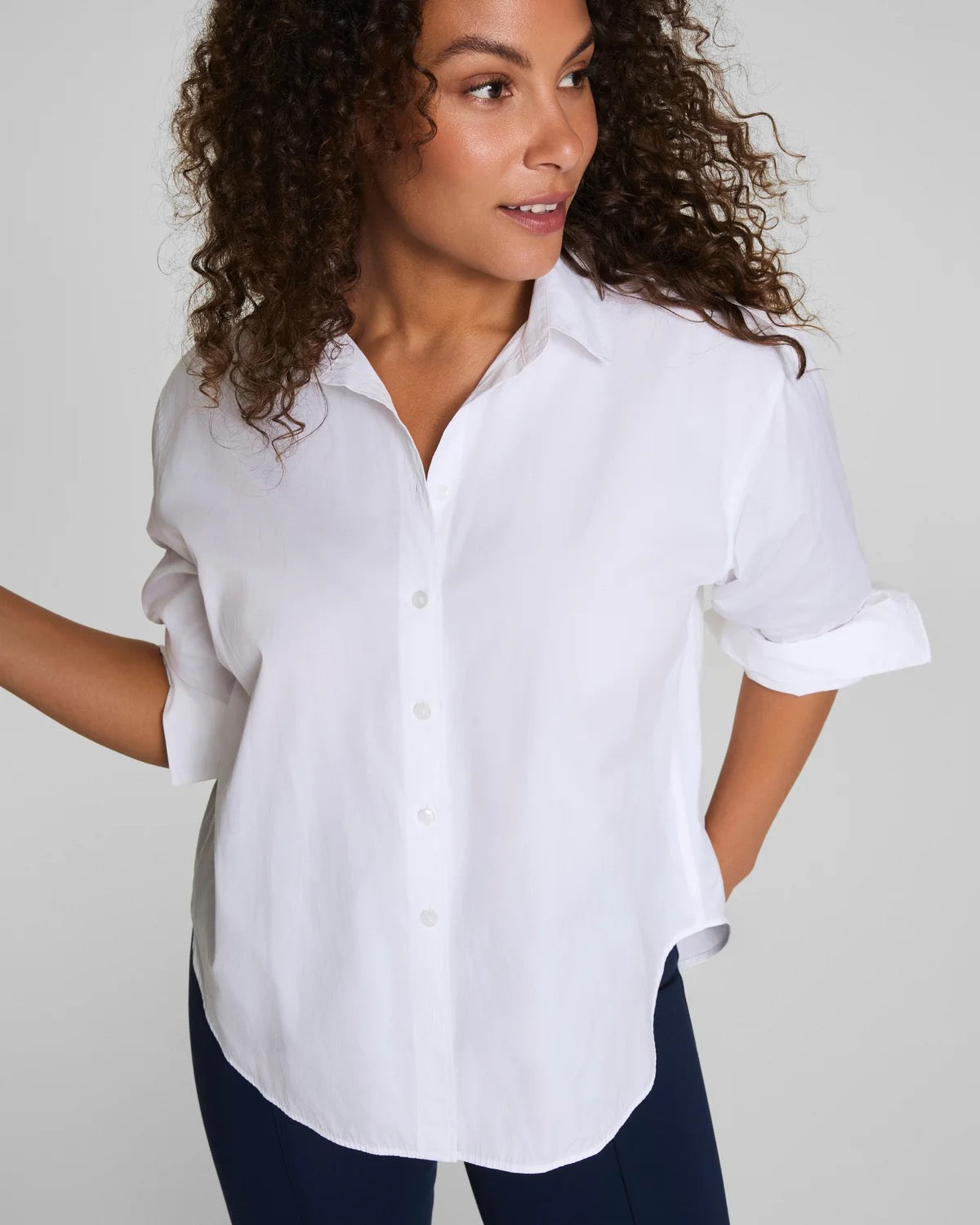 Spanx Oversized Button Down Top