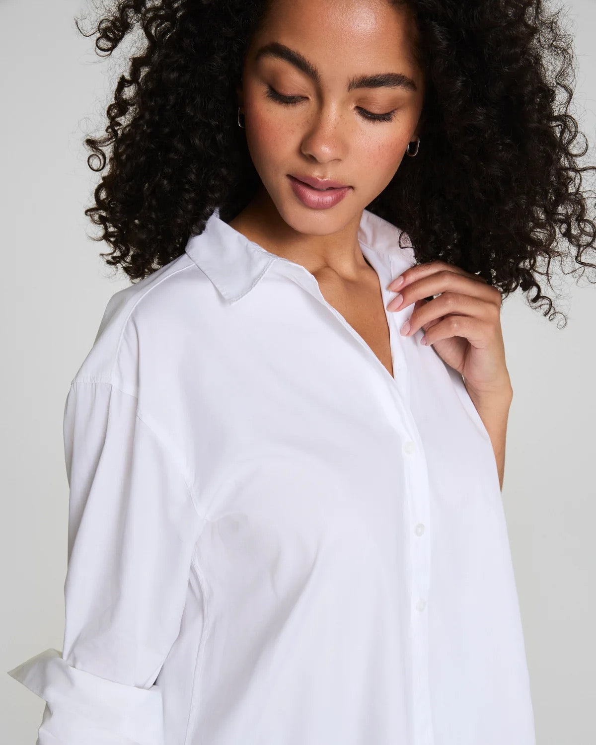 Spanx Oversized Button Down Top