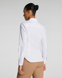 Spanx Poplin No-Gape Button Down