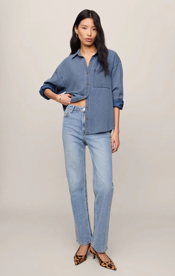 The Perfect Twill Button Up