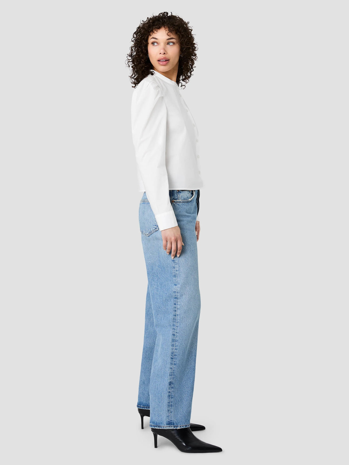 Cambria Cotton Puff Sleeve Top