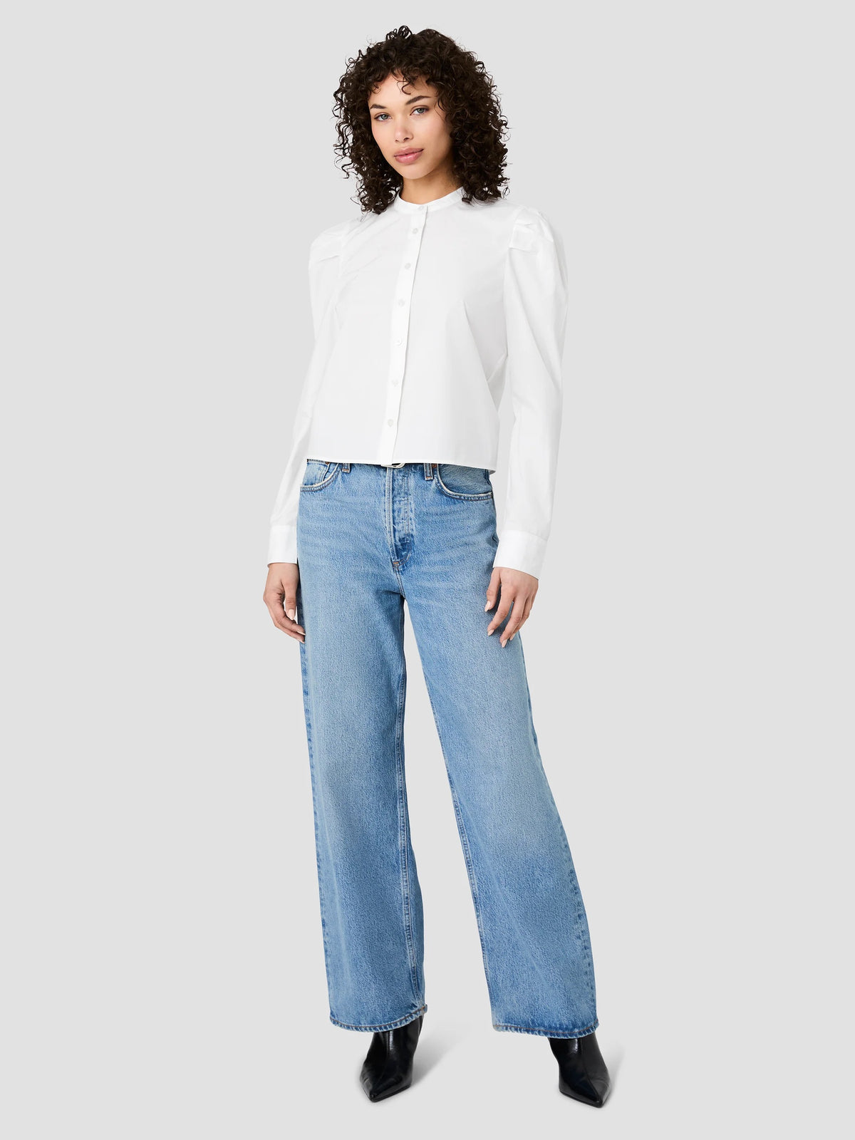 Cambria Cotton Puff Sleeve Top